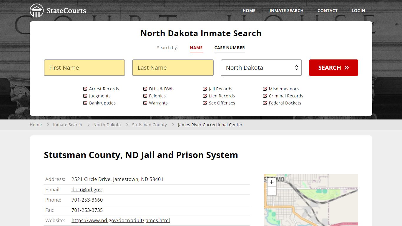 James River Correctional Center Inmate Records Search, North Dakota ...